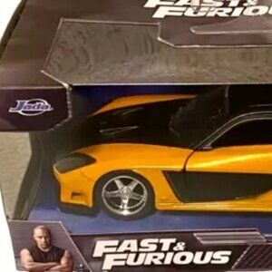 Fast & Furious Han's‎ Mazda RX-7 Jada Toys Orange Die-cast 1:32 Model NIP 2022